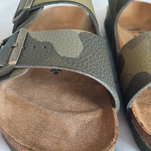 Birkenstock Arizona Green and Sand Camouflage Sandals Women Size 6 Or EU 37 NWT - Picture 6 of 10